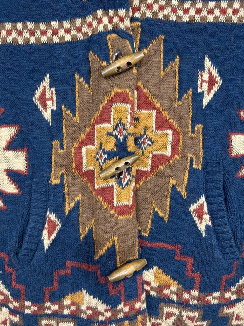 Faherty Women's Lodge Cardigan Women's S Aztec Southwestern Geometric Sweater - Picture 6 of 15